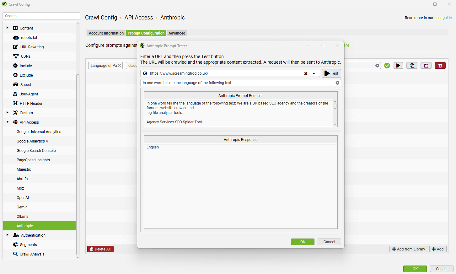 Anthropic Prompt Tester